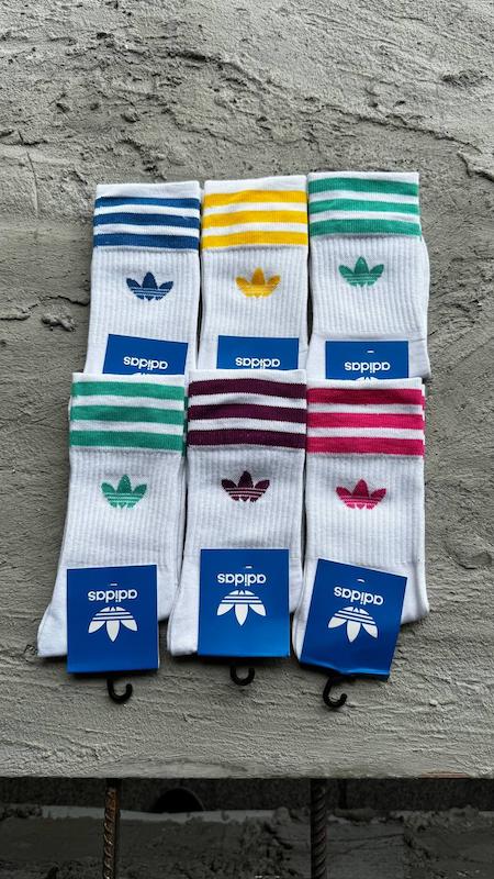 جوراب ساقدار ADIDAS ساق راه راه