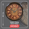 ساعت دیواری هوگو‌ صفحه چوبی