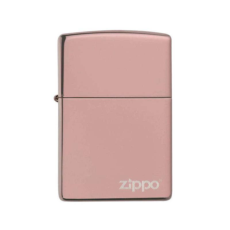 زیپو کد 49190zl Classic High Polish Rose Gold Zippo Logo