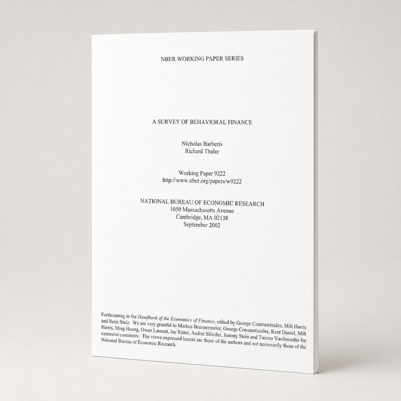مقاله A SURVEY OF BEHAVIORAL FINANCE