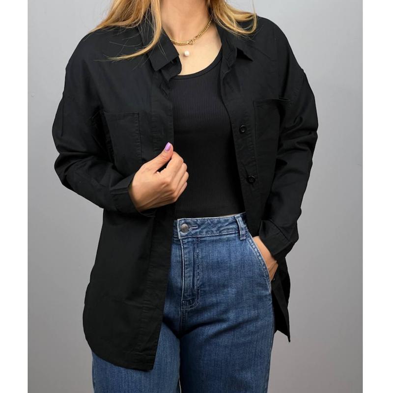 شومیز مشکی بیسیک Zara_ کد 449
