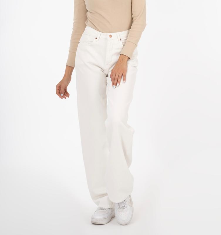 شلوار سفید نیم بگ رویال -کد 499