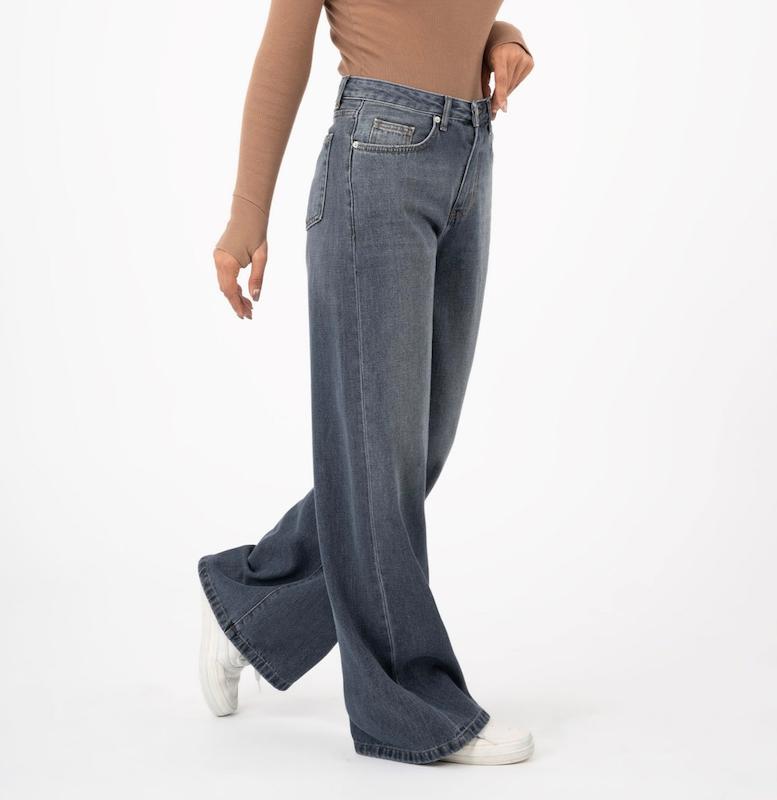 شلوار بگی طوسی آبی  رویال _کد 508