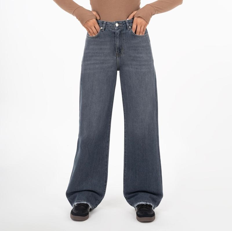 شلوار  نیم بگ طوسی آبی رویال -کد 516