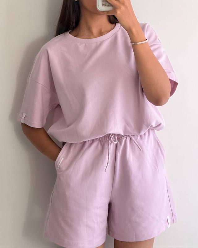 ست تیشرت شلوارک Bekkin یاسی_ کد 579