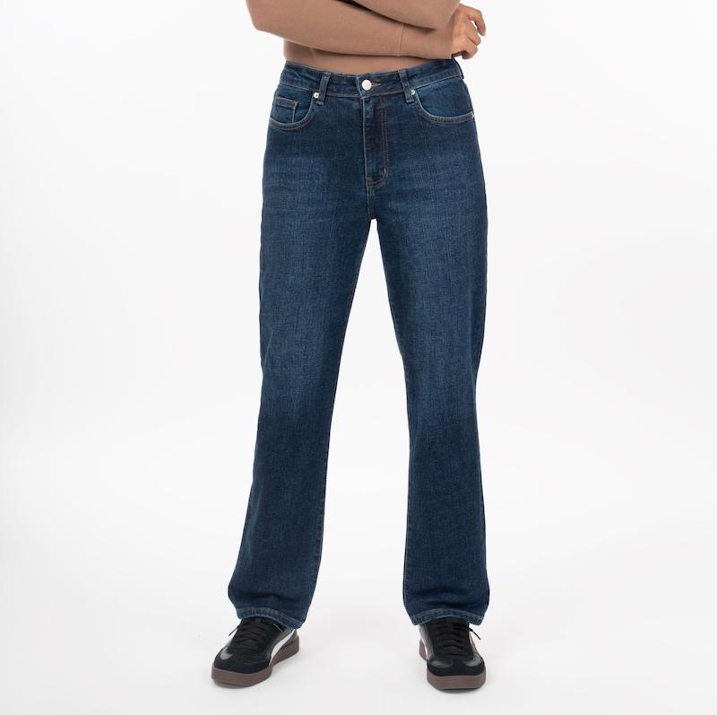 شلوار جین راسته سورمه ای رویال_ کد 582