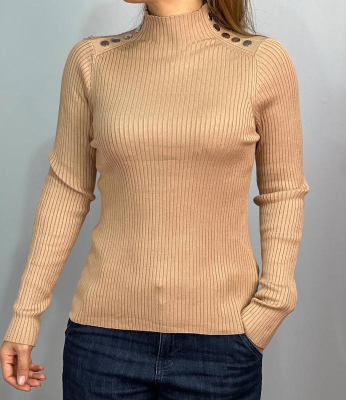 بافت یقه استاده دکمه ای_کد 588