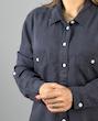 شومیز جین کاغذی ذغالی_کد 726