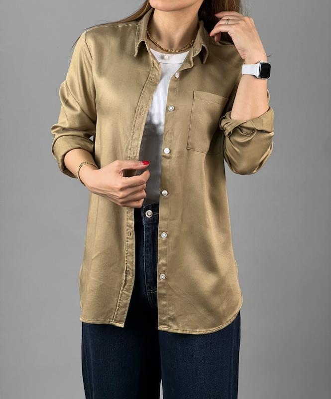 شومیز plaza عسلی_کد 727