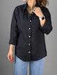شومیز لینن اورجینال مشکی zara_کد 785