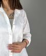 شومیز لینن اورجینال  سفید zara_کد 833