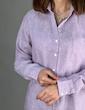 شومیز زنانه لینن یقه هفت یاسی  زارا_کد 876