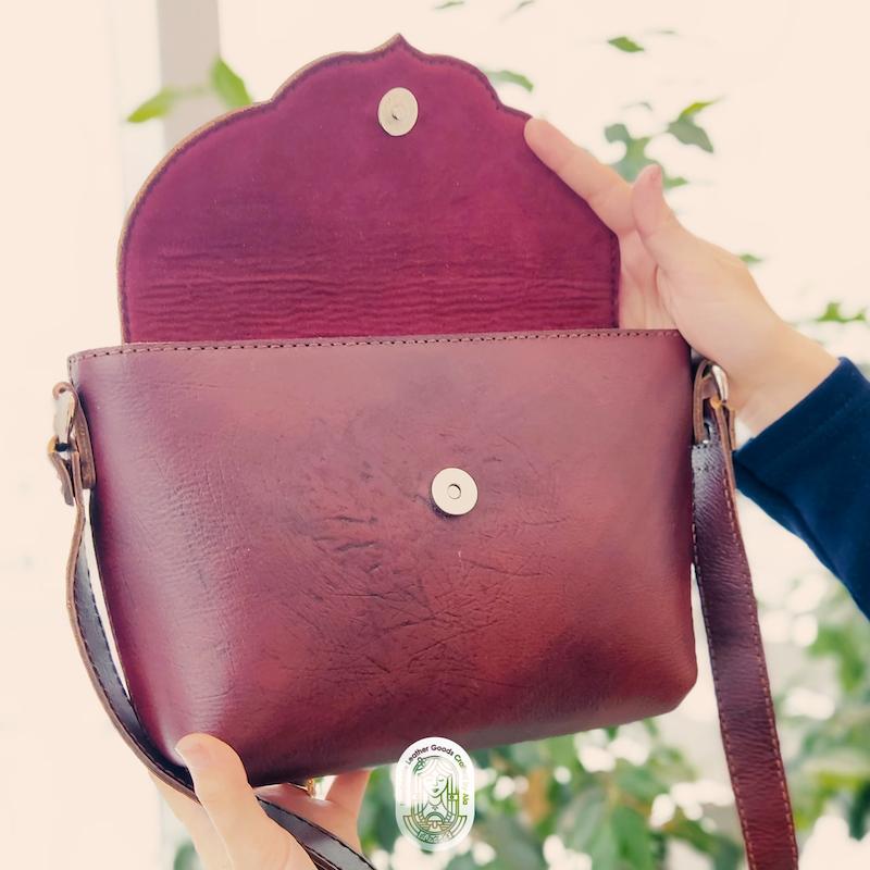 کیف چرمی زنانه دستدوز آلا مدل اِلای
