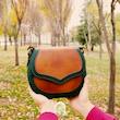 کیف چرمی زنانه دستدوز  مدل دلسا