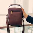 کیف چرمی مردانه دستدوز آلا مدل دنیز