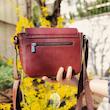 کیف چرم طبیعی زنانه دست دوز آلا  مدل آوا