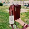 کیف چرم طبیعی اسپرت  دست دوز  آلا مدل ماکان سایز کوچک