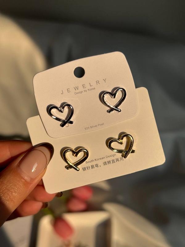 گوشواره قلب تو خالی