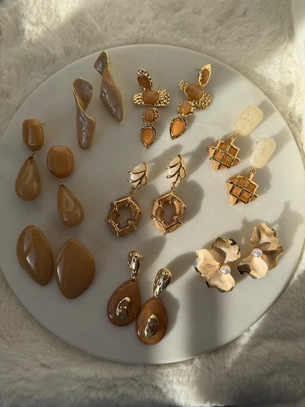 گوشواره فشن عسلی