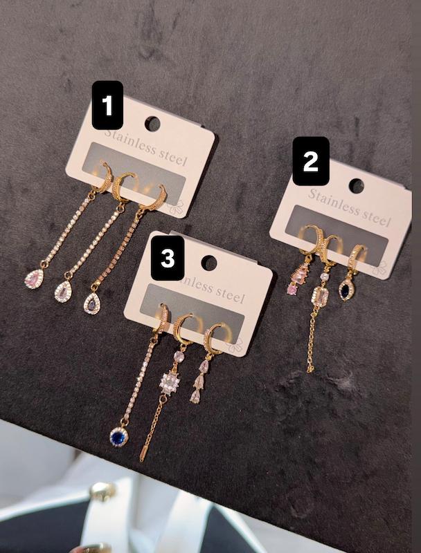 پک گوشواره بخیه ای
