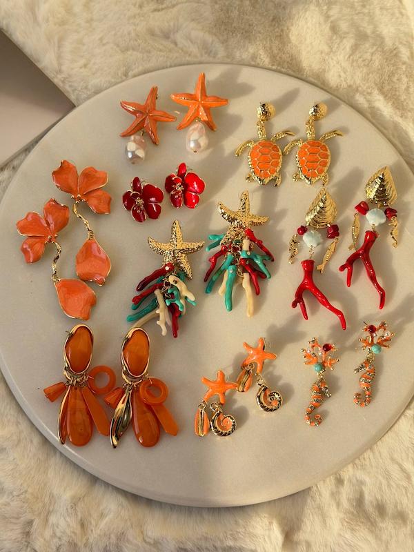 گوشواره فشن نارنجی