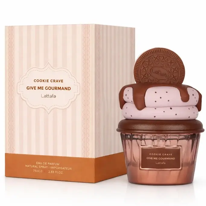 عطر ادکلن لطافه کوکی کریو گیو می گورماند ادوپرفیوم زنانه Lattafa Cookie Crave give me gourmand for Women EDP