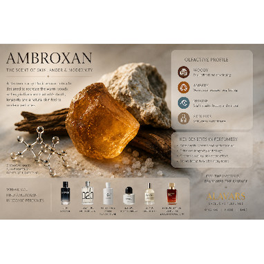 Ambroxan در عطرسازی چیست؟ مولکولی که رایحه پوست، چوب، کهربا و جذابیت مدرن را به دنیای عطر هدیه داد
