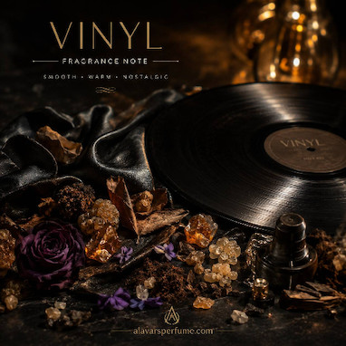 نت وینیل (Vinyl) در عطرسازی چیست؟ بررسی رایحه لاستیکی، مدرن و نوستالژیک وینیل در دنیای عطرها