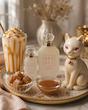 عطر زنانه Kayali Boujee Kitty Caramel Milk | 22 با رایحه کارامل، شیر، شکلات سفید، وانیل، مارشمالو و صندل