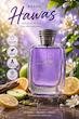 عطر مردانه Rasasi Hawas for Him با رایحه سیب، لیمو، برگاموت، آلو، دارچین، نت‌های آبی، عنبر خاکستری، مشک و چوب