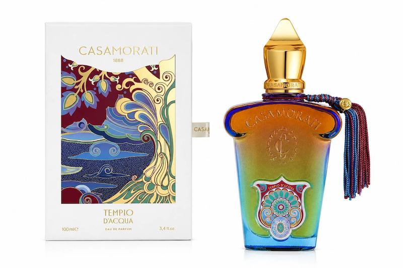 عطر یونیسکس Tempio d'Acqua Casamorati 1888 با رایحه هلو، نارنگی، ماهونیال، وانیل و مُر
