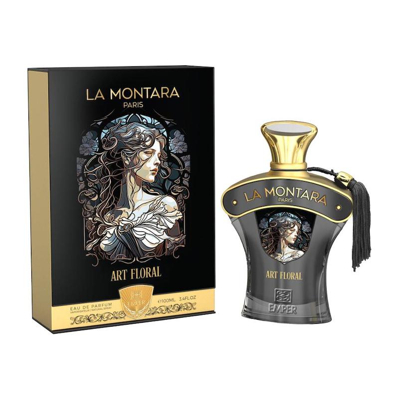 عطر ادکلن زنانه لا مونتارا پاریس آرت فلورال امپر La Montara Paris Art Floral Emper با رایحه توت فرنگی بستنی و وانیل