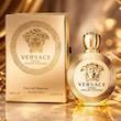 عطر ادکلن زنانه Versace Eros Pour Femme ورساچه اروس پور فم با بطری طلایی و نماد مدوسا