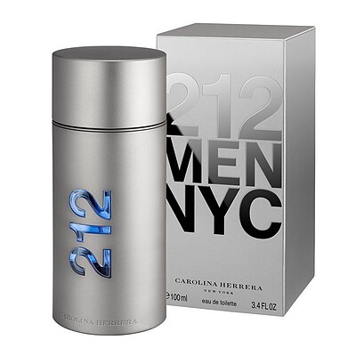 عطر ادکلن کارولینا هررا (سی اچ) ۲۱۲ مردانه نقره ای CH Carolina Herrera 212 Men