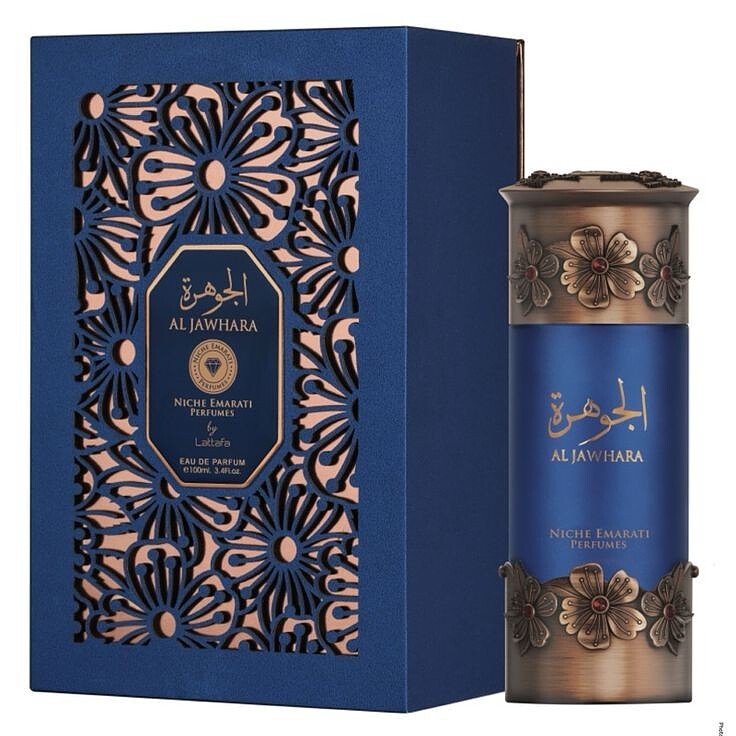 عطر ادکلن لطافه نیش امارات الجوهره ادوپرفیوم مردانه-زنانه Lattafa Perfumes Niche Emarati Al Jawhara Unisex EDP