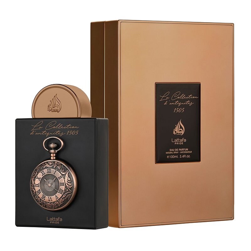 عطر ادکلن لطافه لا کالکشن د آنتیکس ۱۵۰۵ ادوپرفیوم مردانه-زنانه Lattafa La Collection D’antiquites 1505 Unisex EDP