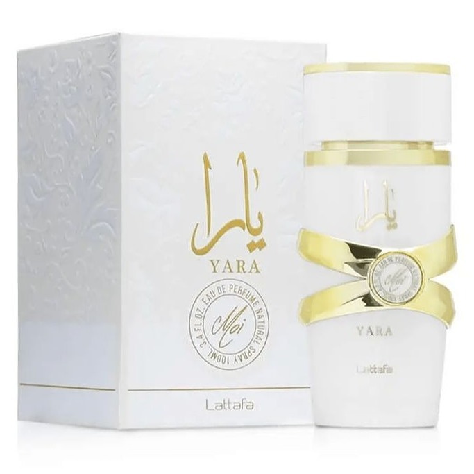 عطر ادکلن لطافه یارا موی سفید ادوپرفیوم زنانه Lattafa Yara Moi for Women EDP