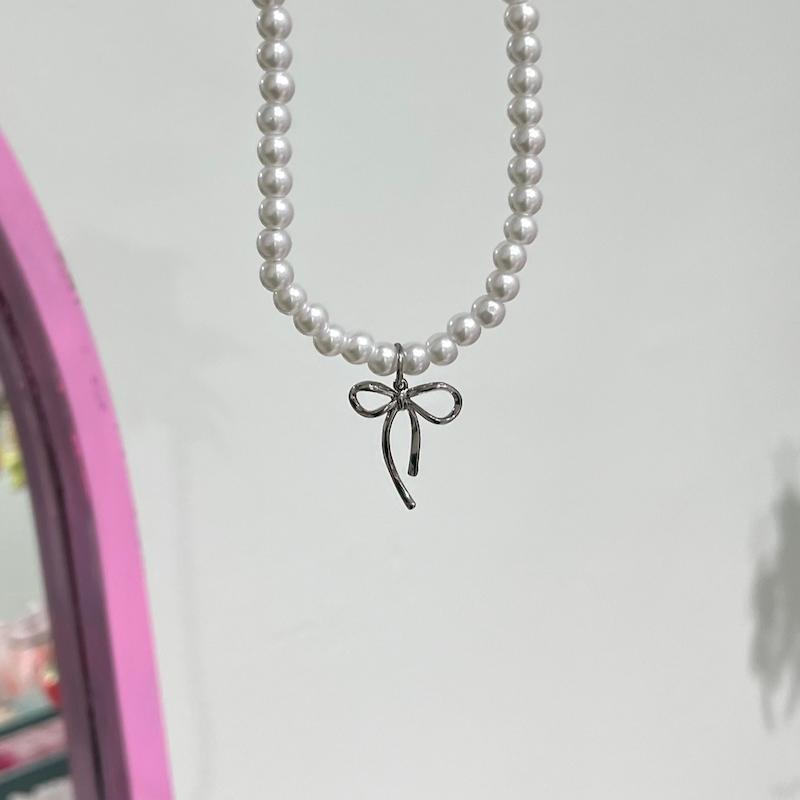 گردنبند پاپیون مرواریدی🎀