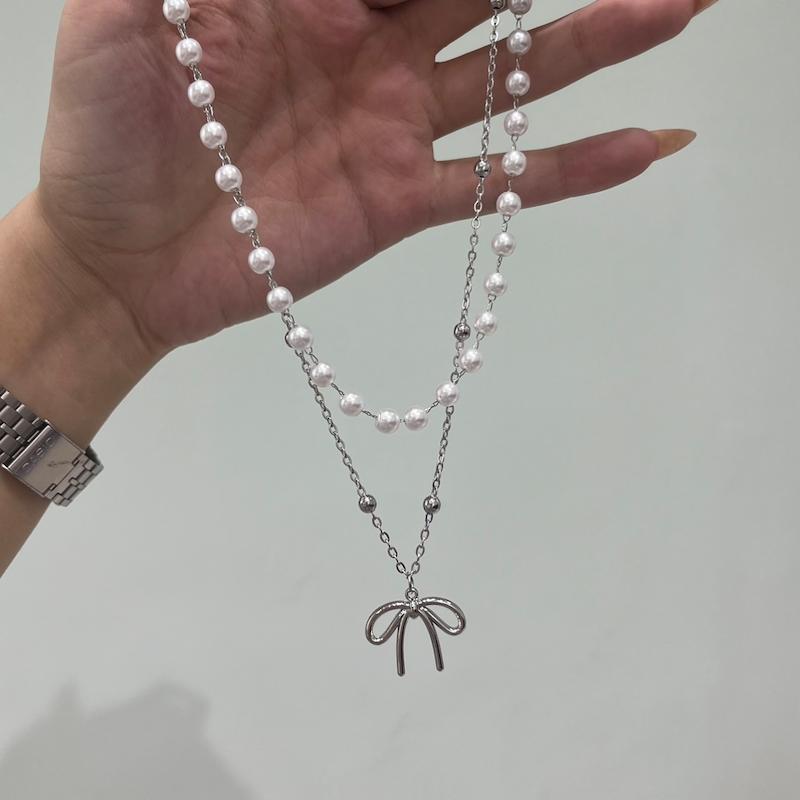 گردنبند ۲رج پاپیون