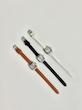 ساعت چرمی صفحه مربعی