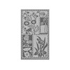 حوله دستی کوچک ژاکارد مخملی(طرح باغچه)