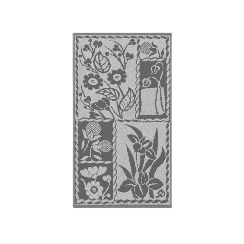 حوله دستی کوچک ژاکارد مخملی(طرح باغچه)