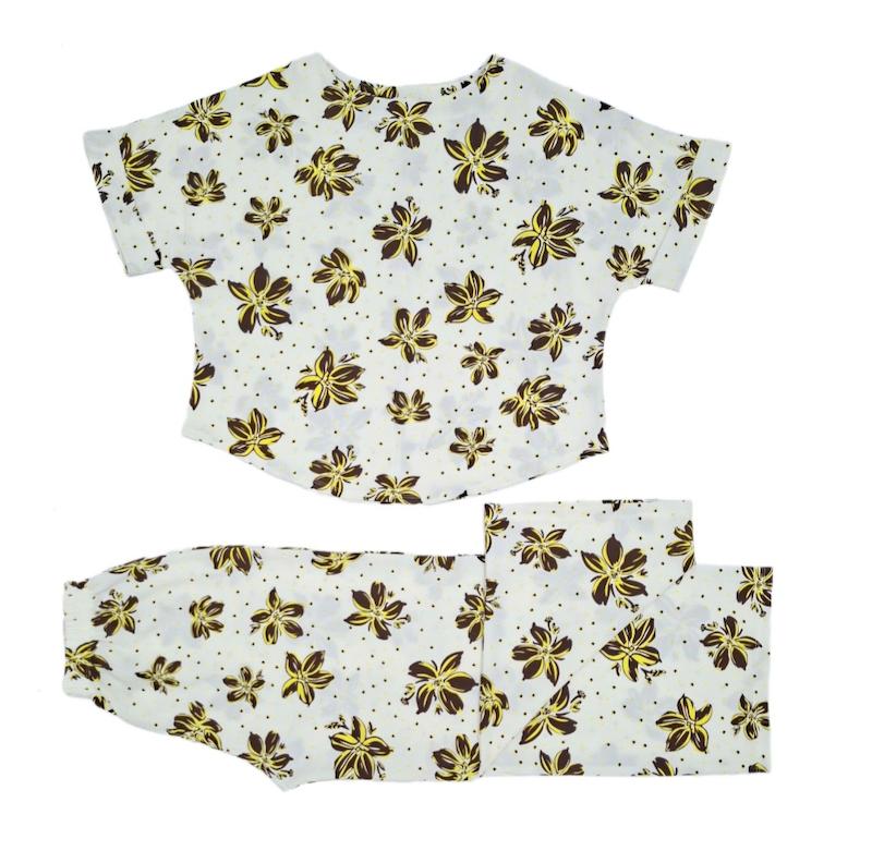 نگاه تیشرت شلوار طرح گل1 (1890)