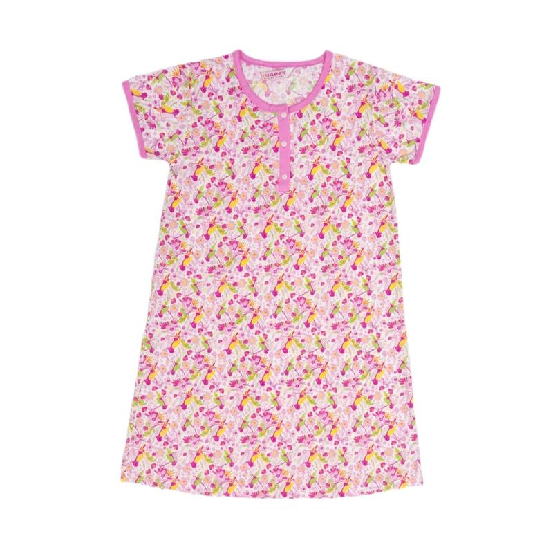 پیراهن تریکو تایلندی طرح پرنده(3006)