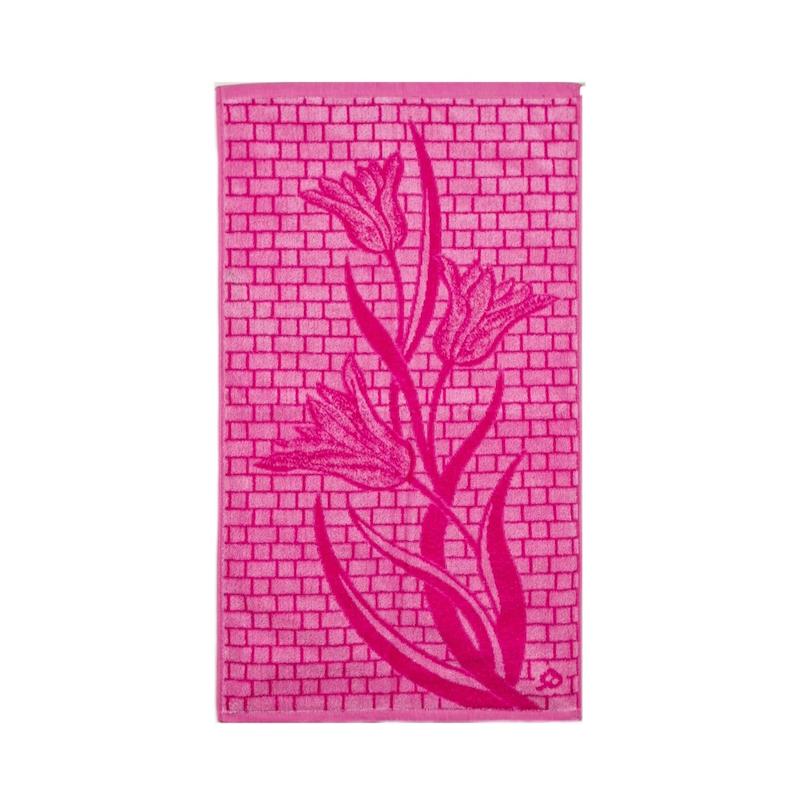 حوله دستی بزرگ ژاکارد مخمل(طرح گل لاله)