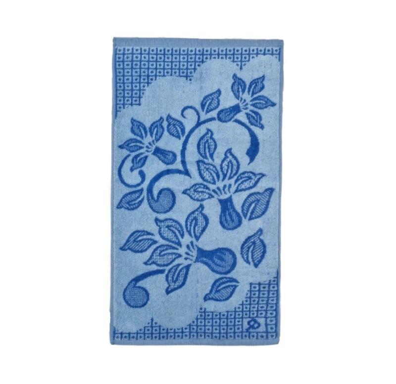 حوله دستی کوچک ژاکارد مخمل(طرح میخک)