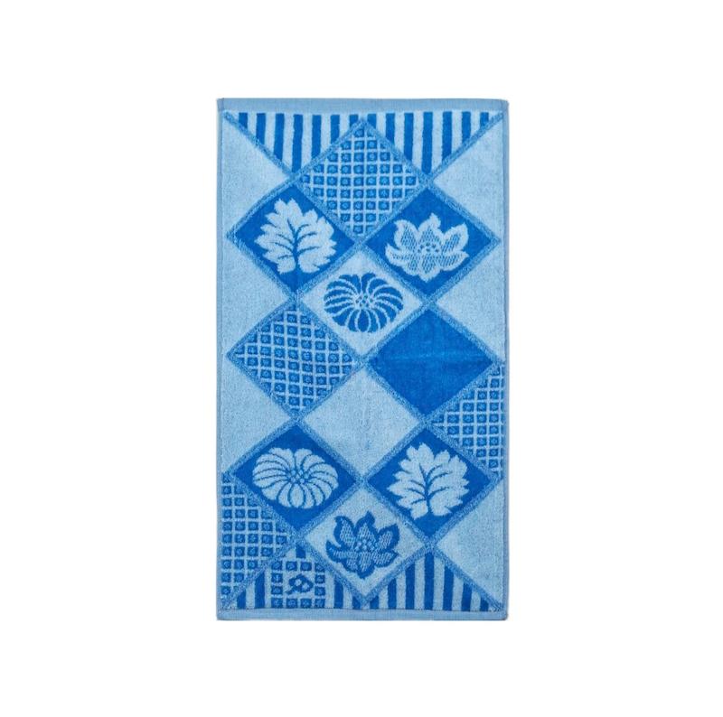 حوله دستی کوچک  ژاکارد مخمل(طرح برگ)