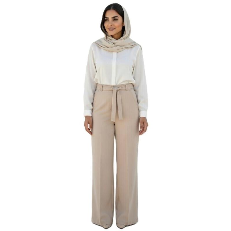 شلوار پارچه ای کمردار کد(283)