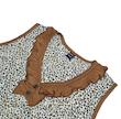  تاپ شلوارک پلنگی رز (یقه دکمه دار)