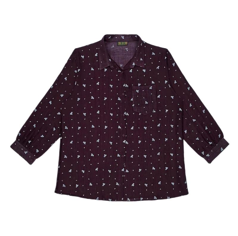شومیز شیشه ای طرح دار (1)